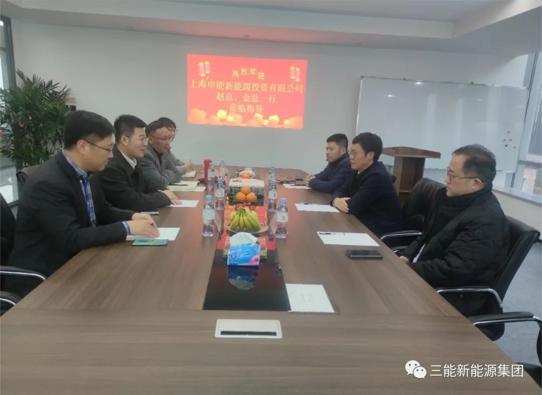 上海申能新能源領(lǐng)導(dǎo)一行來訪三能新能源集團合作交流